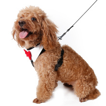 Elegante peppita designer filhote de cachorro colete arnês macia do cão de malha pet walking harness